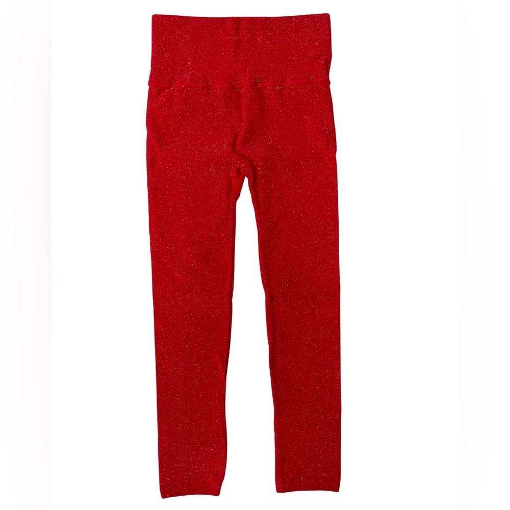 Tracy Anderson Red Glitter Leggings